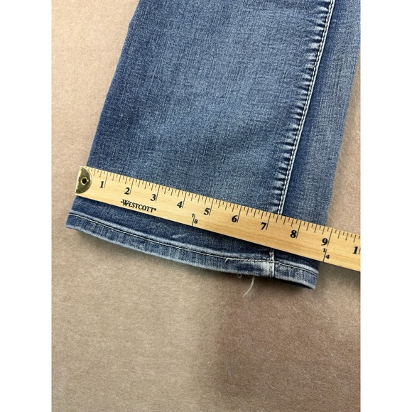 APT 9 Jeans Womens Size 12 Blue Bootcut Embellished Pockets Stretch Mid Rise - Picture 10 of 12